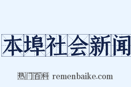 本埠社会新闻是什么意思的图片